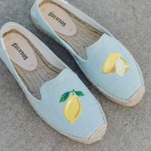 Soludos | Lemon Platform Espadrille in Chambray